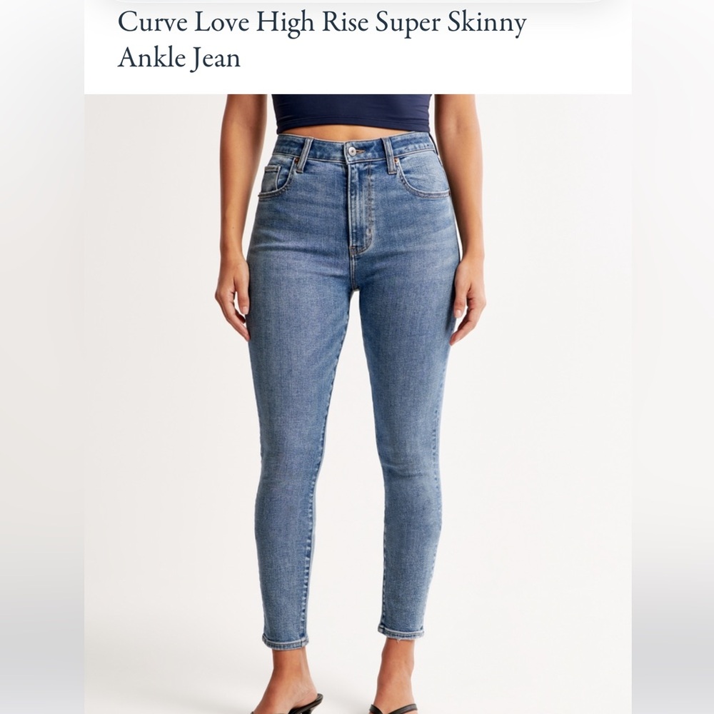 A&F Curve Love High Rise Super Skinny Ankle Jean